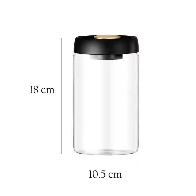 Vactop Borosilicate Storage Jar Large - Black