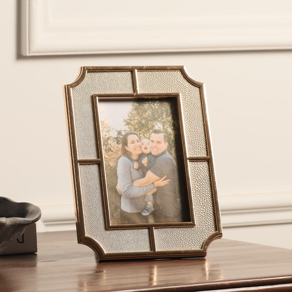 Valance Photo Frame Medium - Grey Gold