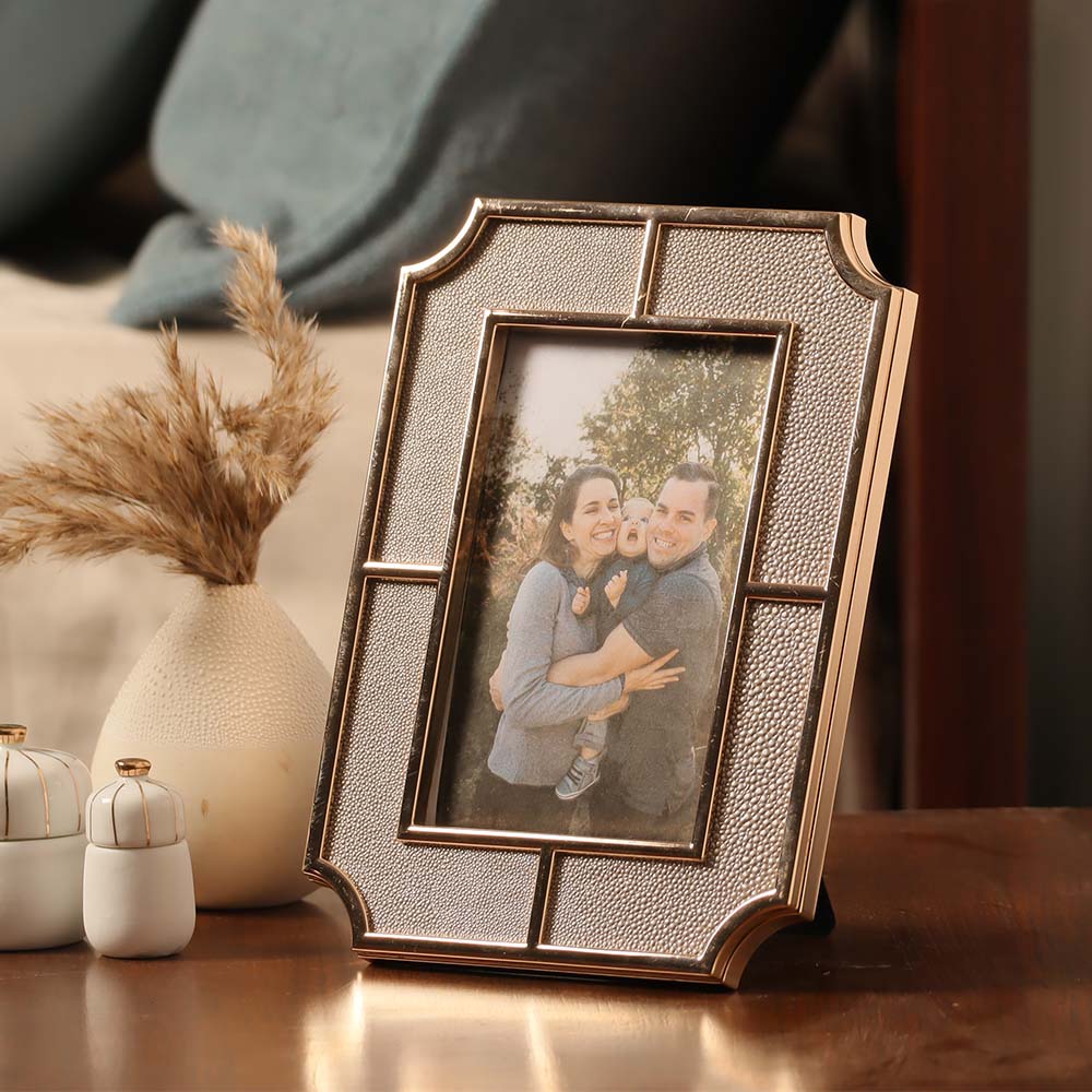 Valance Photo Frame Medium - Grey Gold