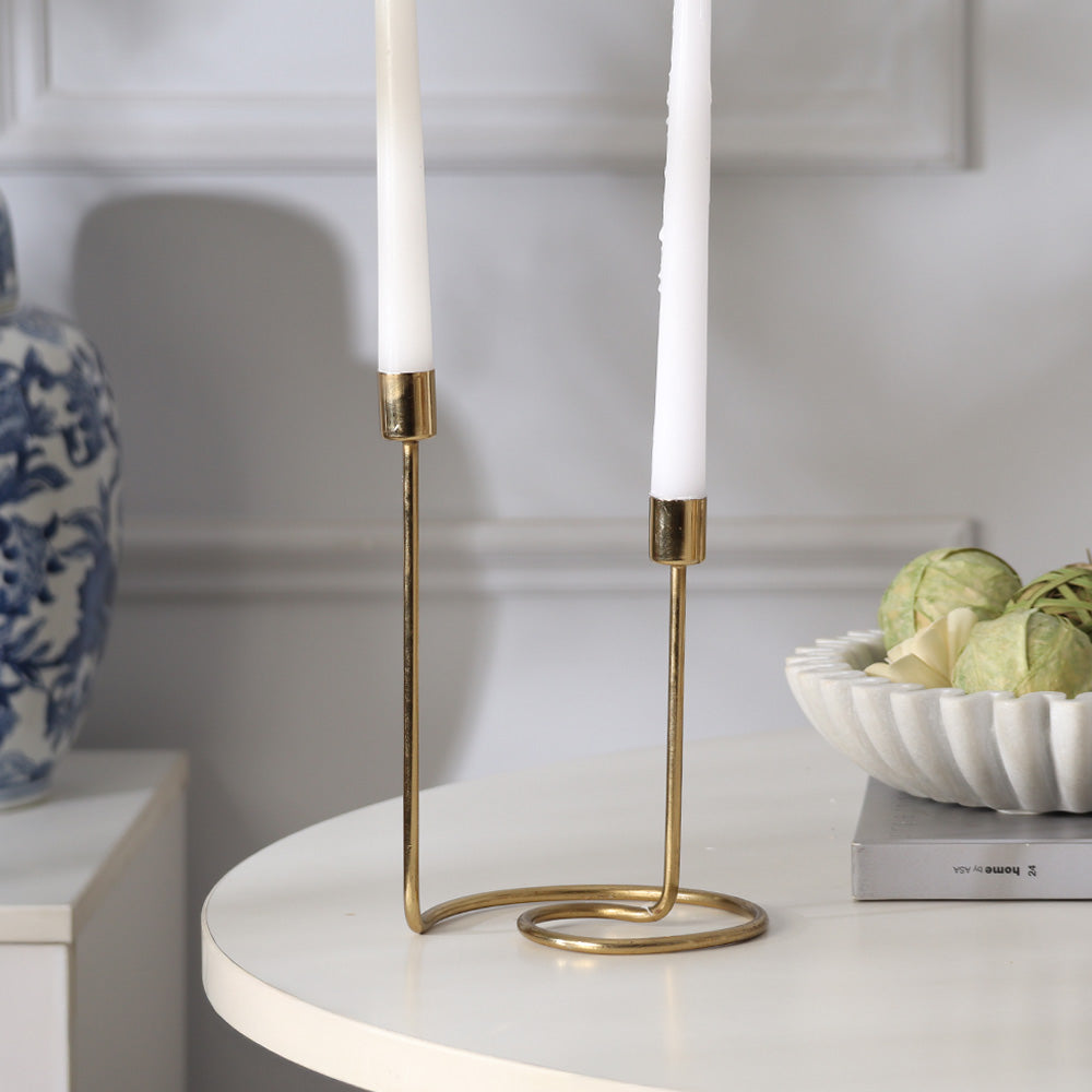 Anya Loop Candlestand - Gold
