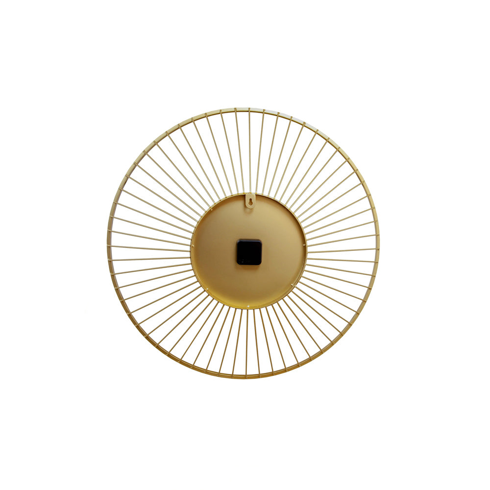 Vasco Round Wall Clock 80cm - Gold