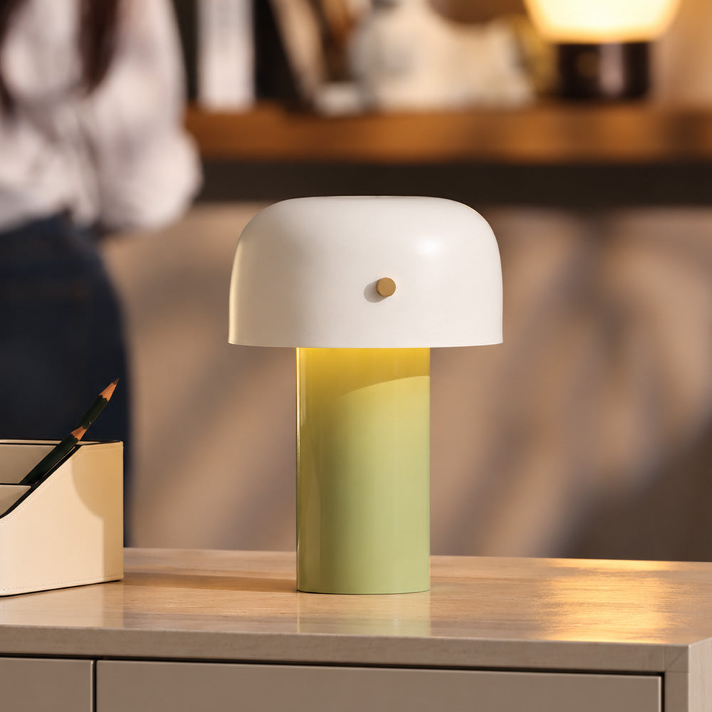 Verne Rechargeable Desk Lamp Medium - Mint White