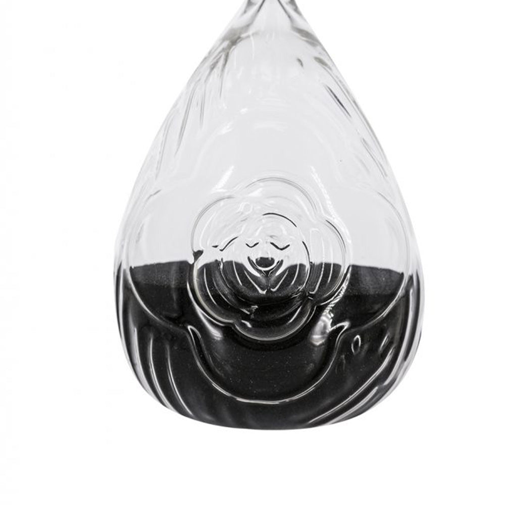 Verona Engraved Hourglass Large - Black