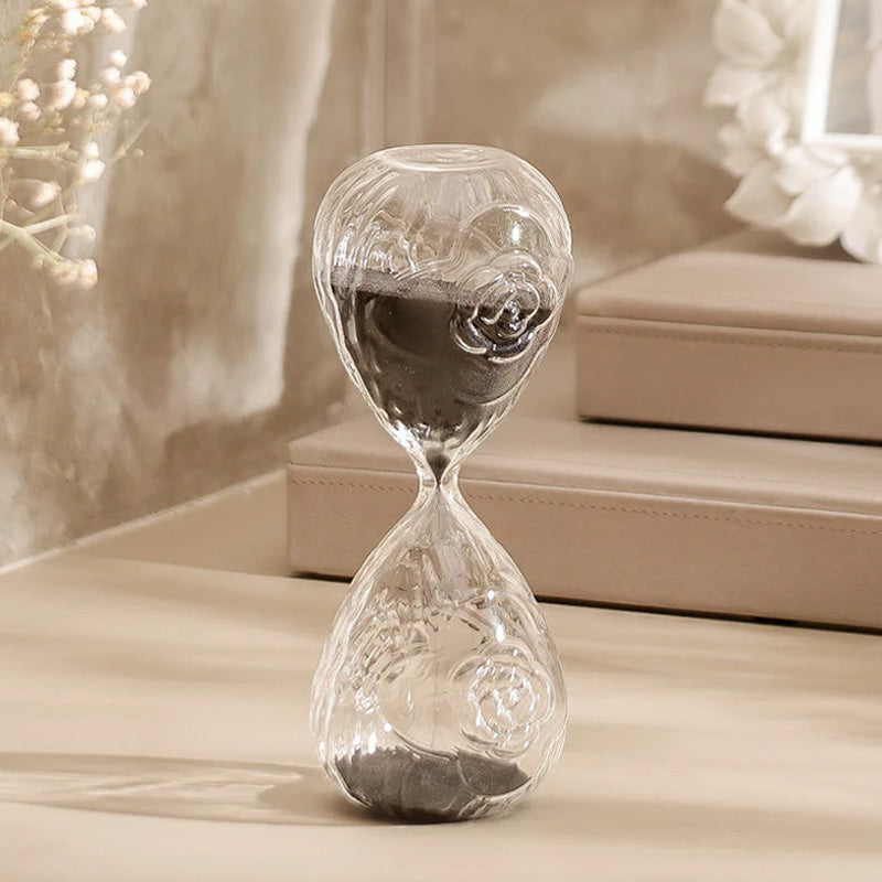 Verona Engraved Hourglass Medium - Black