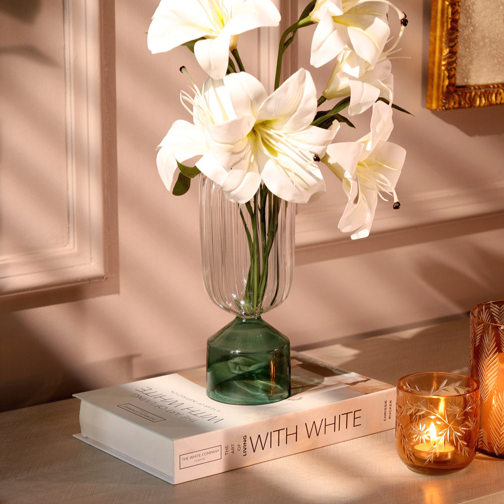 Lume Glass Vase Medium - Teal