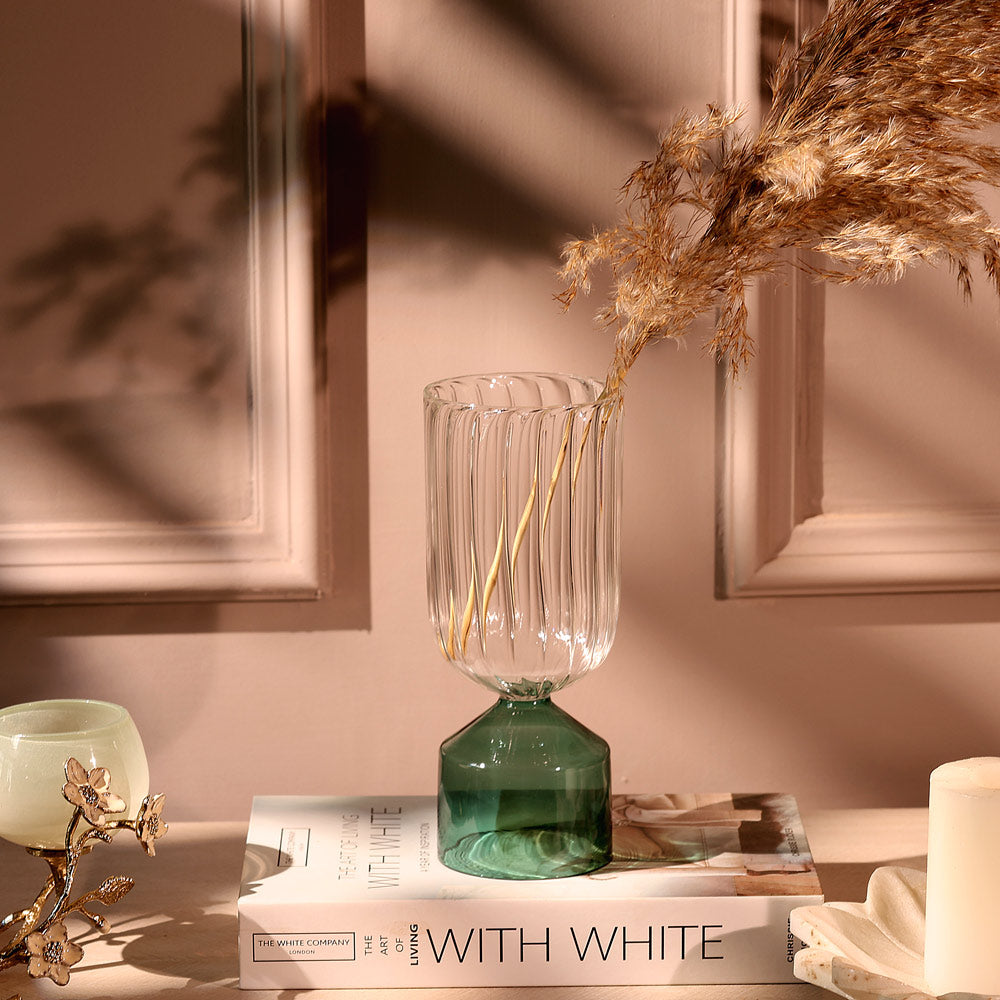 Lume Glass Vase Medium - Teal
