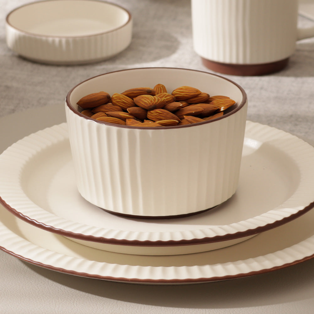 Vesper Small Bowl - Cream Brown