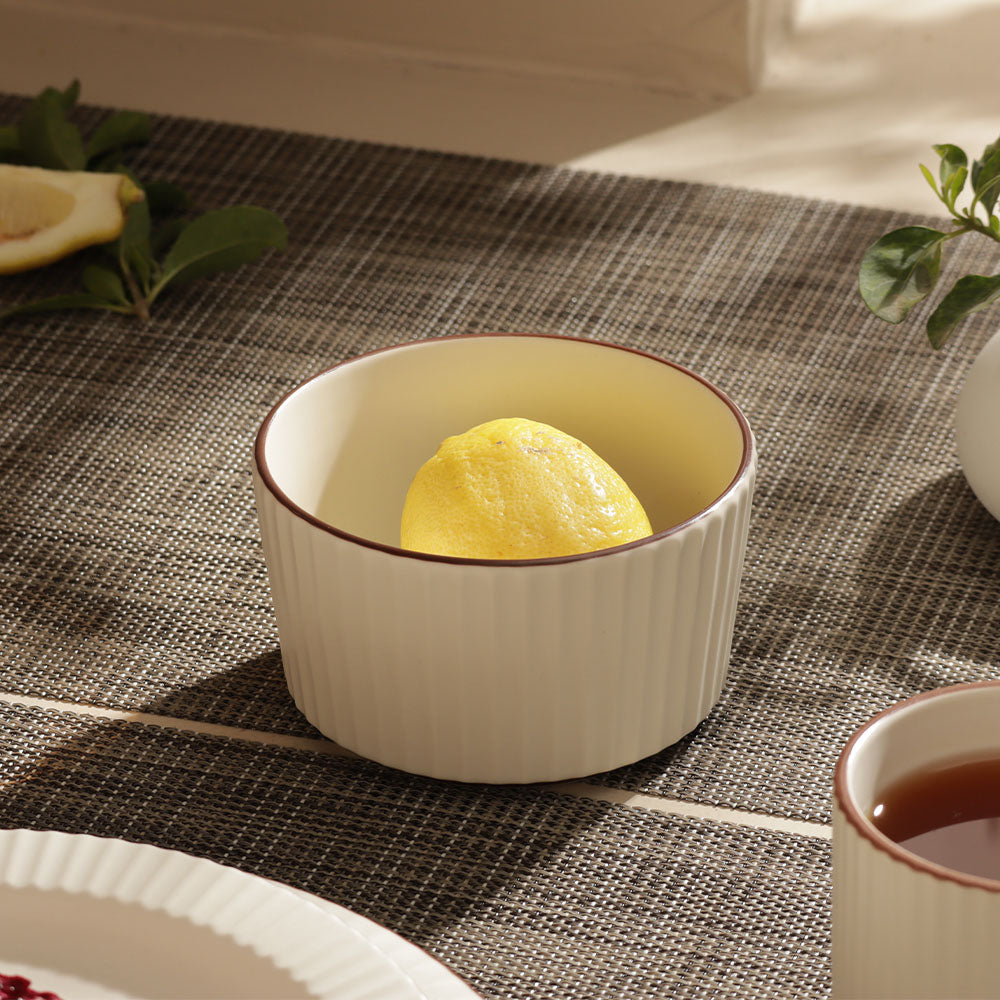 Vesper Small Bowl - Cream Brown