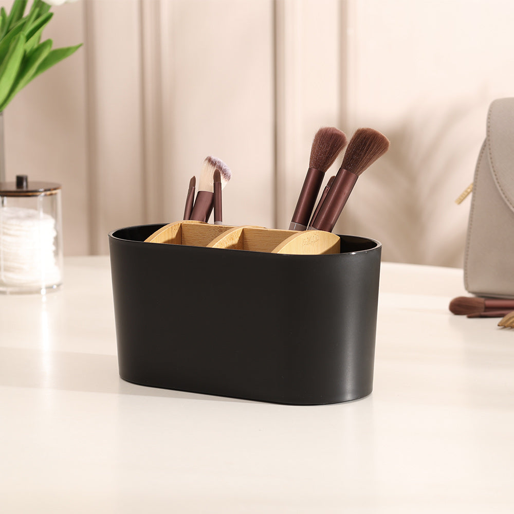 Veta Multi-compartment Organiser - Black Natural