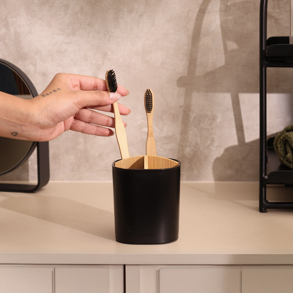 Veta Multi-compartment Tumbler - Black Natural