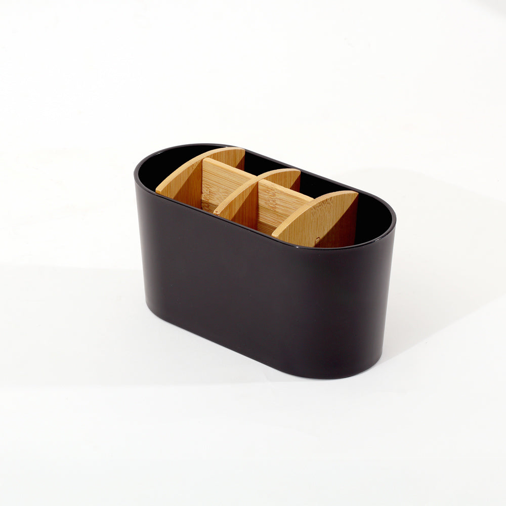 Veta Multi-compartment Organiser - Black Natural