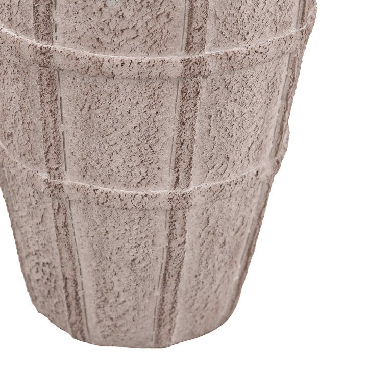 Vex Concrete Vase Large - Textured Greige