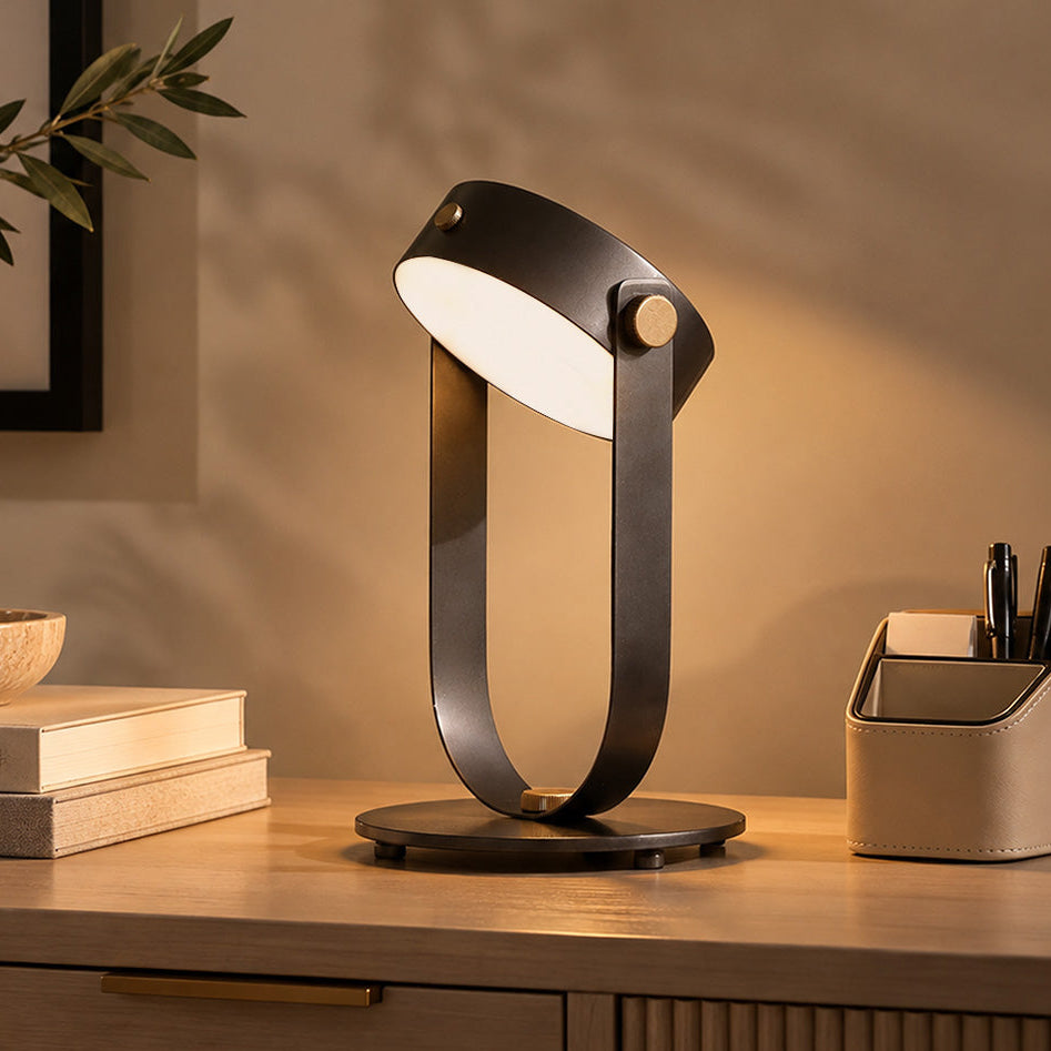 Vienne Rechargeable Desk Lamp Large - Gunmetal