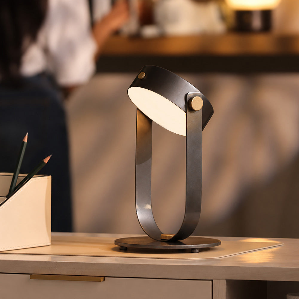 Vienne Rechargeable Desk Lamp Large - Gunmetal