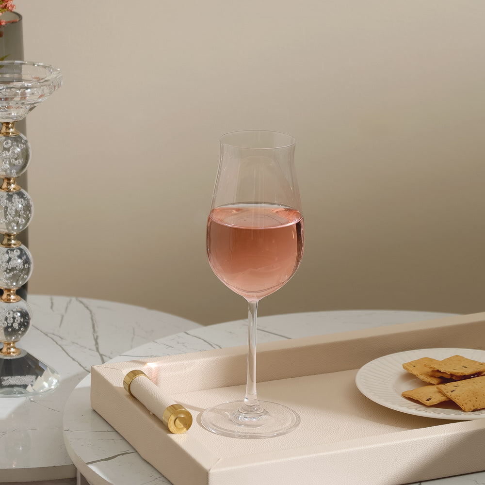 Vintage Rose Wine Glasses 320ml, Set of 2