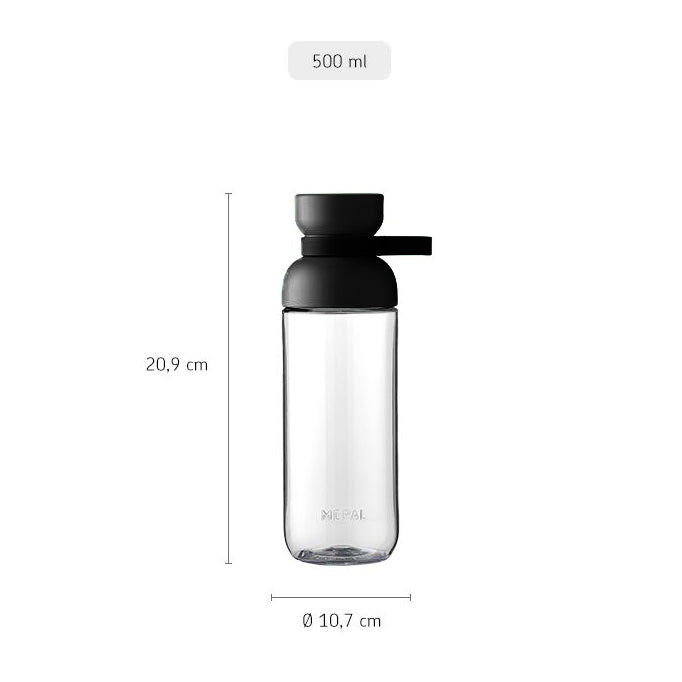 Vita Water Bottle 500ml - Nordic Black