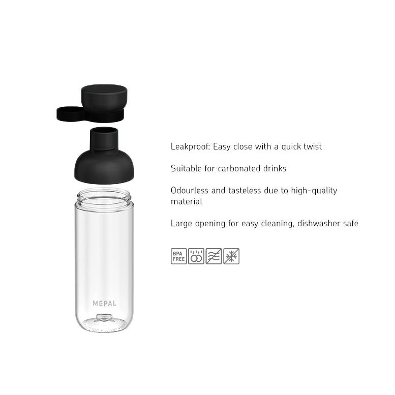 Vita Water Bottle 500ml - Nordic Black