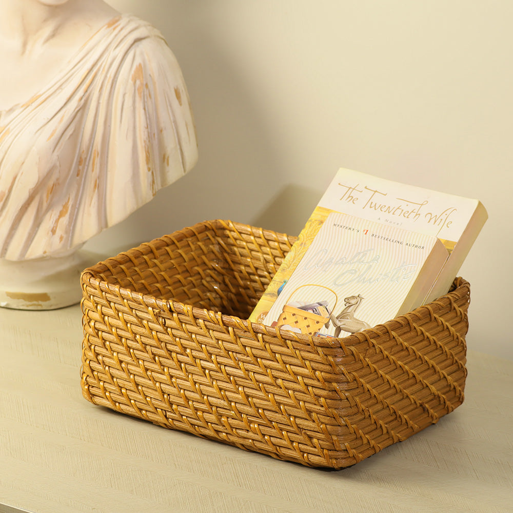 Vitta Rattan Storage Basket Medium - Natural