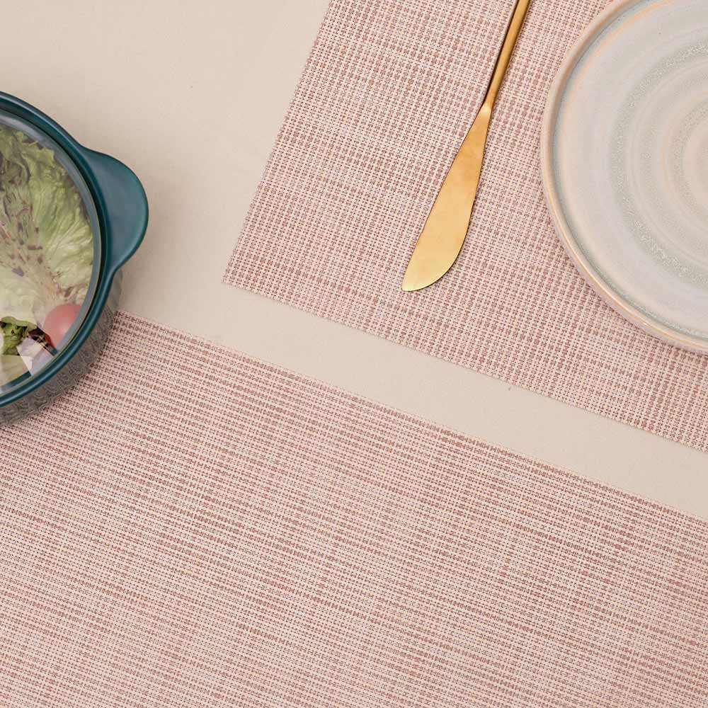Trellis Mesh Rectangular Placemats, Set of 4 - Beige