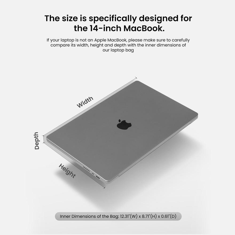 Voyage A24 Laptop Briefcase - Black 14 Inch