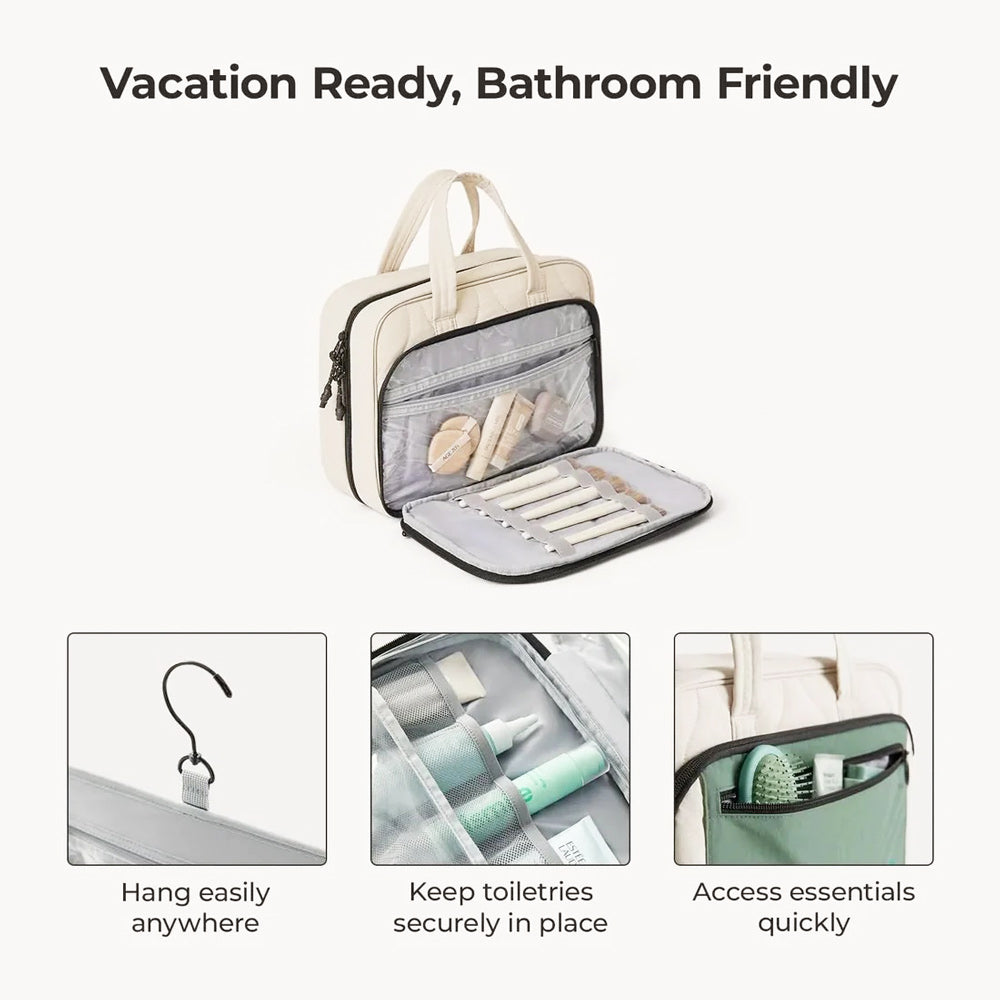 Walker Hanging Travel Toiletry Bag - Celadon