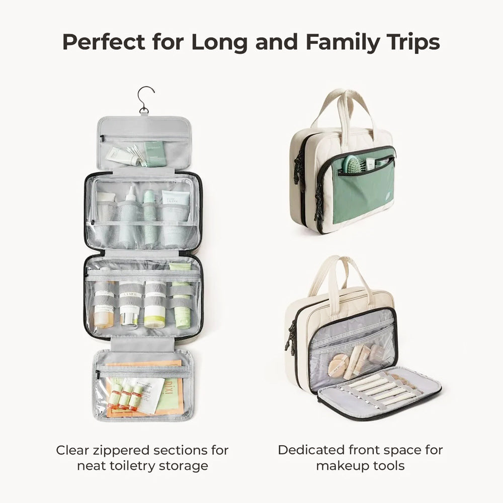 Walker Hanging Travel Toiletry Bag - Celadon