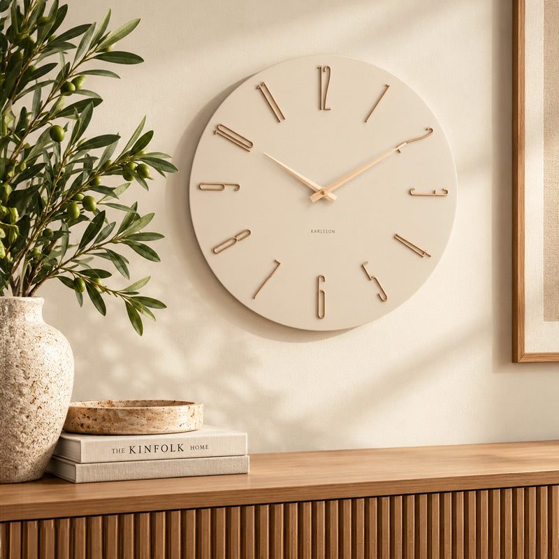 Esmerado Wall Clock 40cm - Off White