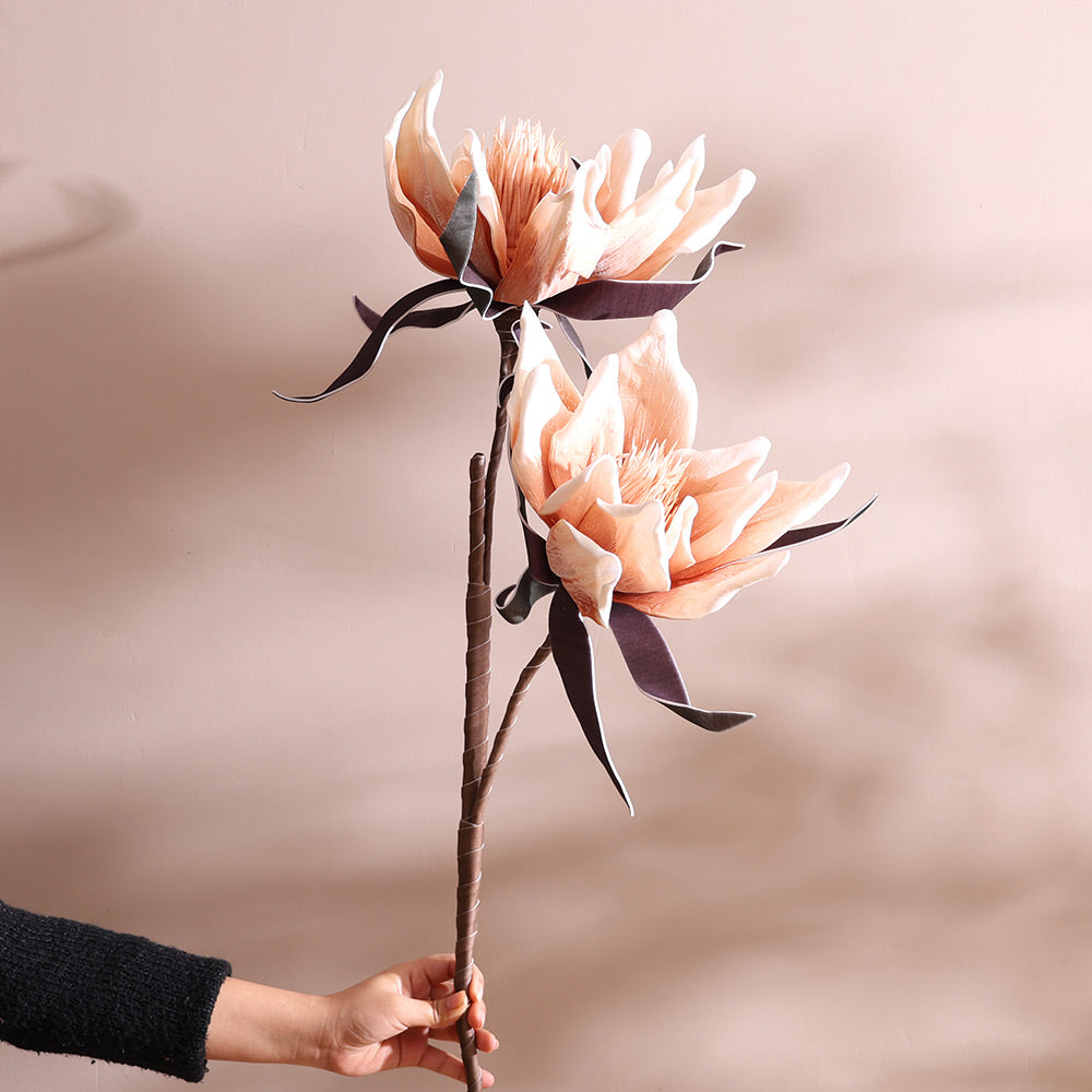 Water Lily Faux Stem - Sand