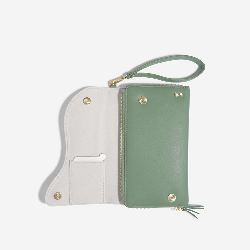 Wave Jewellery Roll - Green