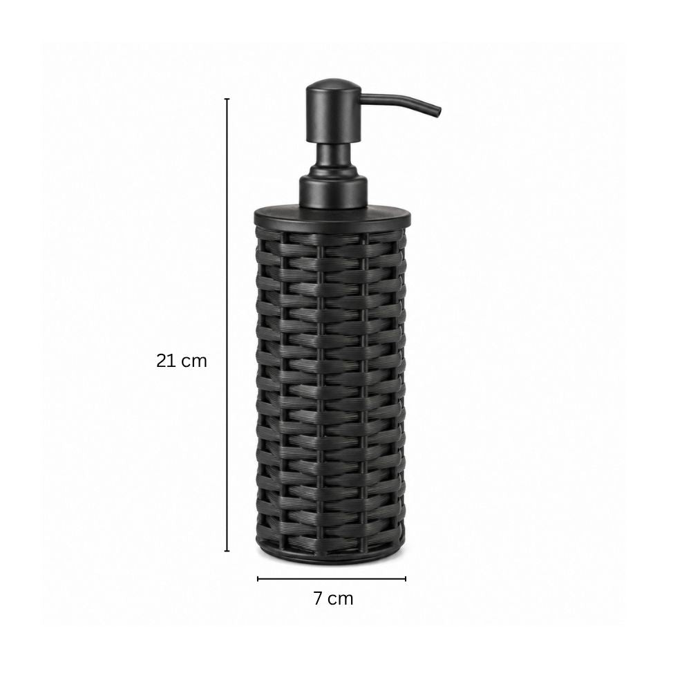 Weave Soap Dispenser - Charcoal Black