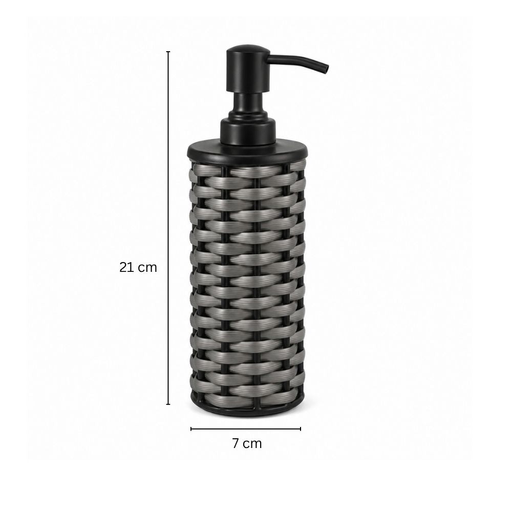 Weave Soap Dispenser - Grey Black