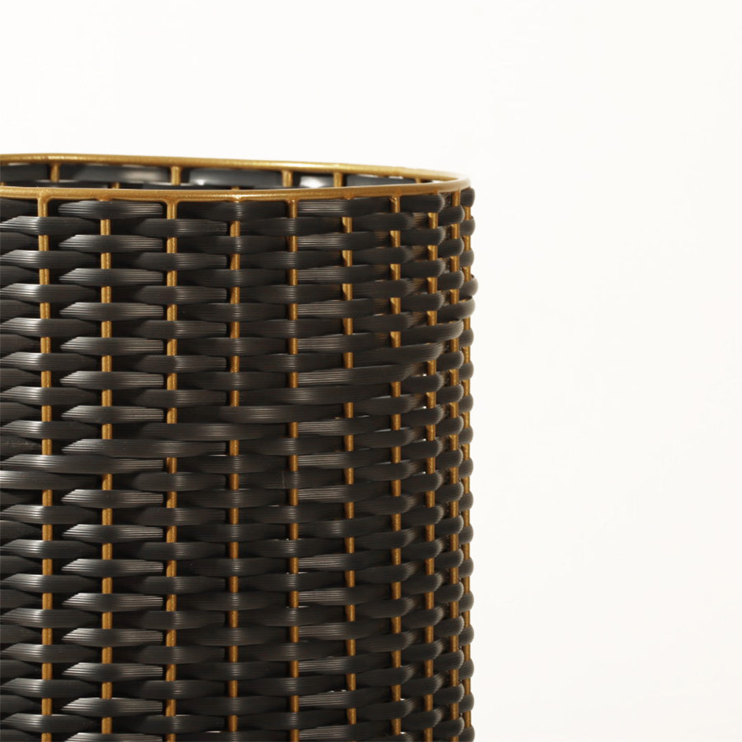 Weave Waste Basket - Brown Gold