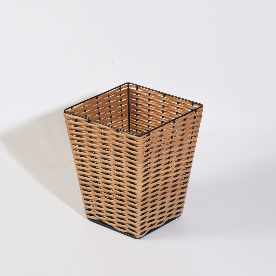 Weave Square Waste Basket - Natural