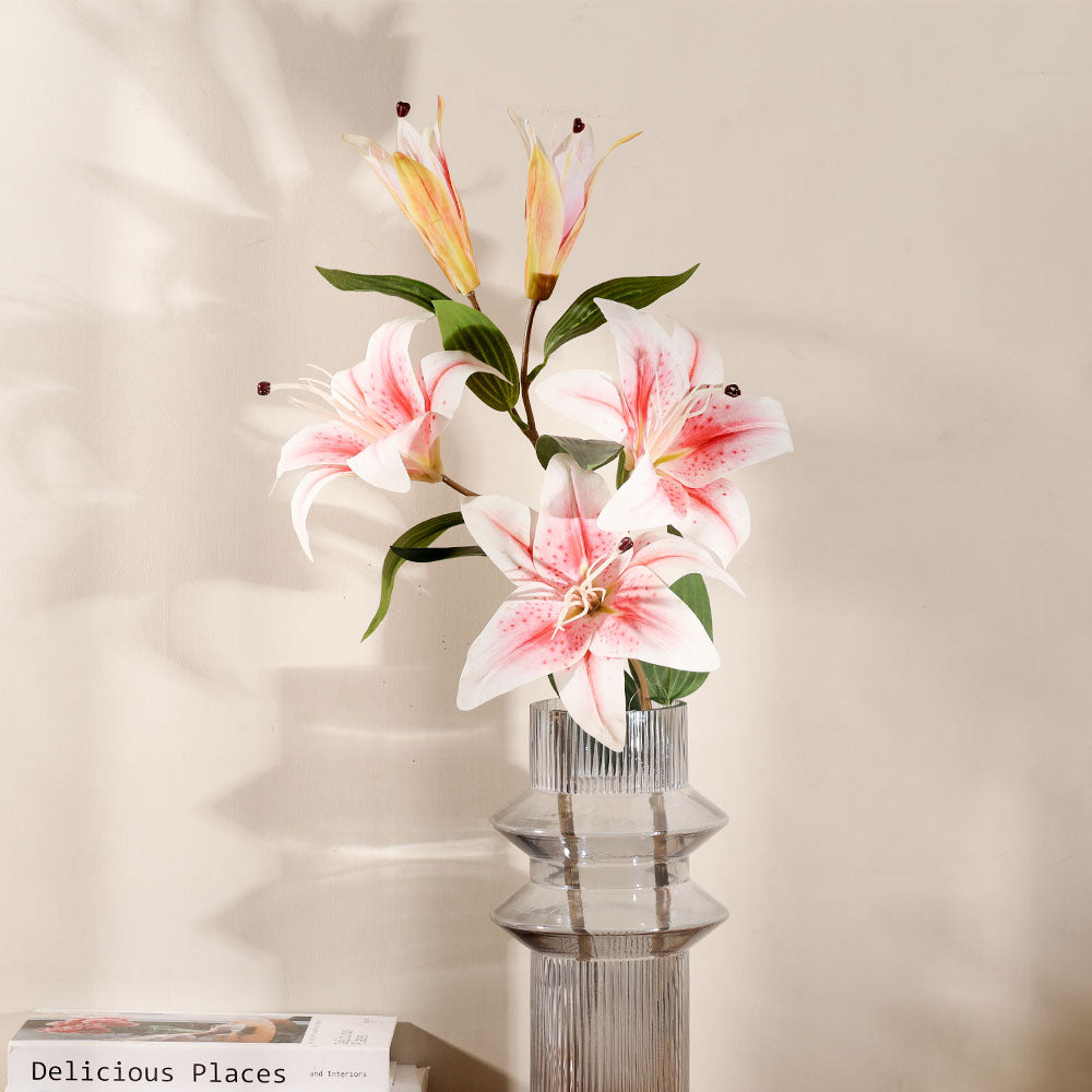 Wild Lily Faux Stem - Pale Pink