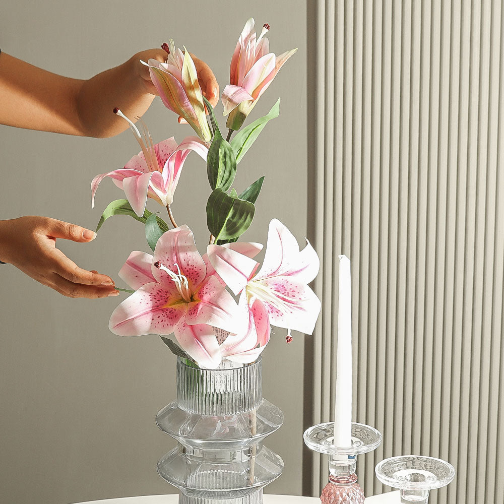 Wild Lily Faux Stem - Pale Purple