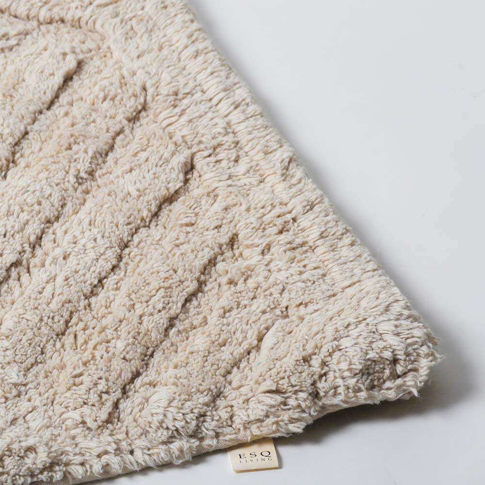 Willow Herringbone Tufted Bathmat - Taupe