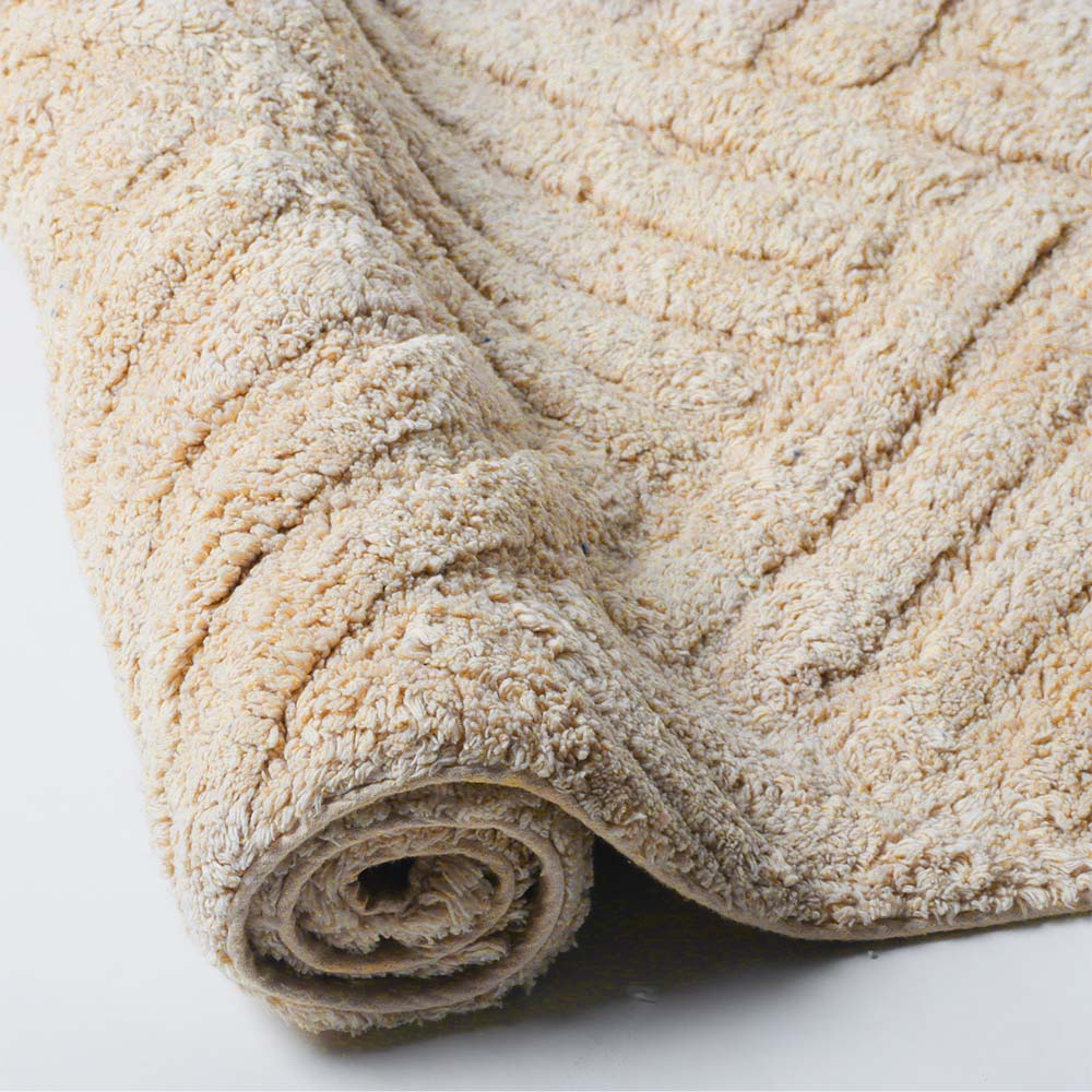 Willow Herringbone Tufted Bathmat - Taupe