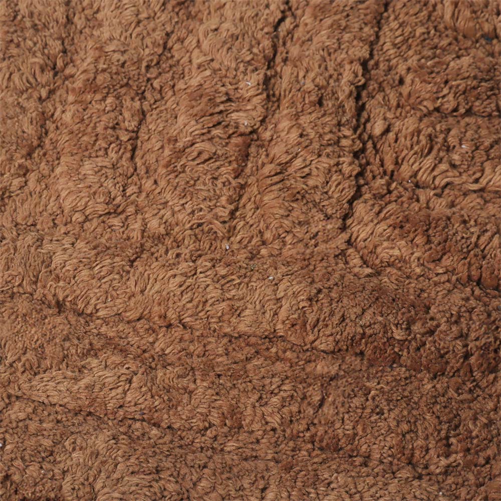 Willow Herringbone Tufted Bathmat - Walnut Brown