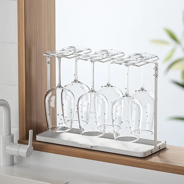 Wine Glass Rack - White