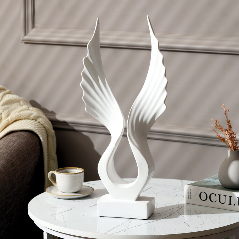 Wings Decorative Sculpture - White