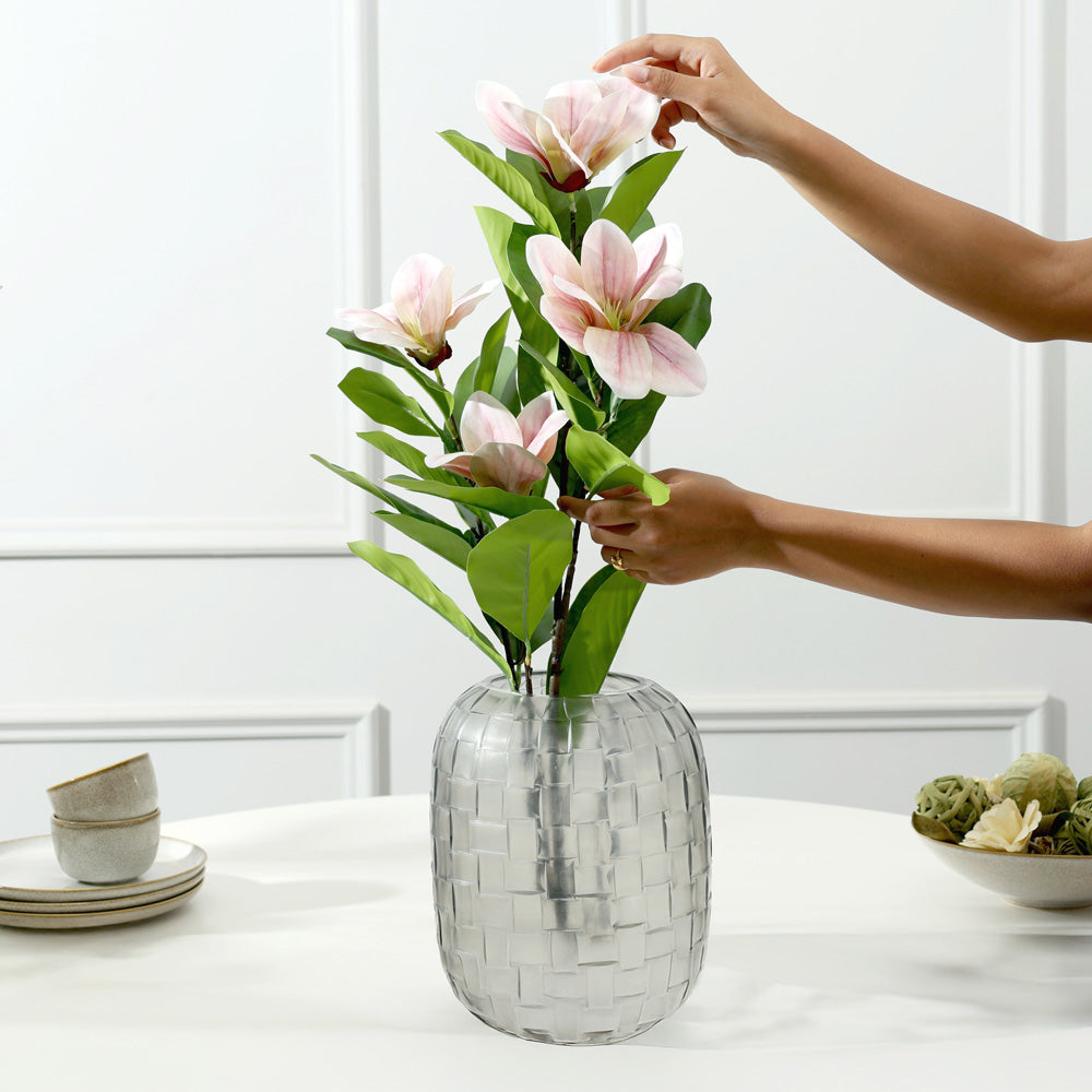 Winter Magnolia Faux Stem - Blush Pink