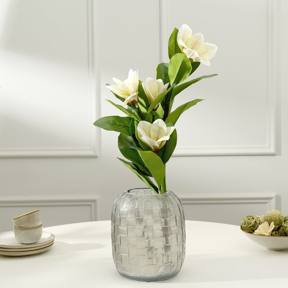 Winter Magnolia Faux Stem - Buttercream