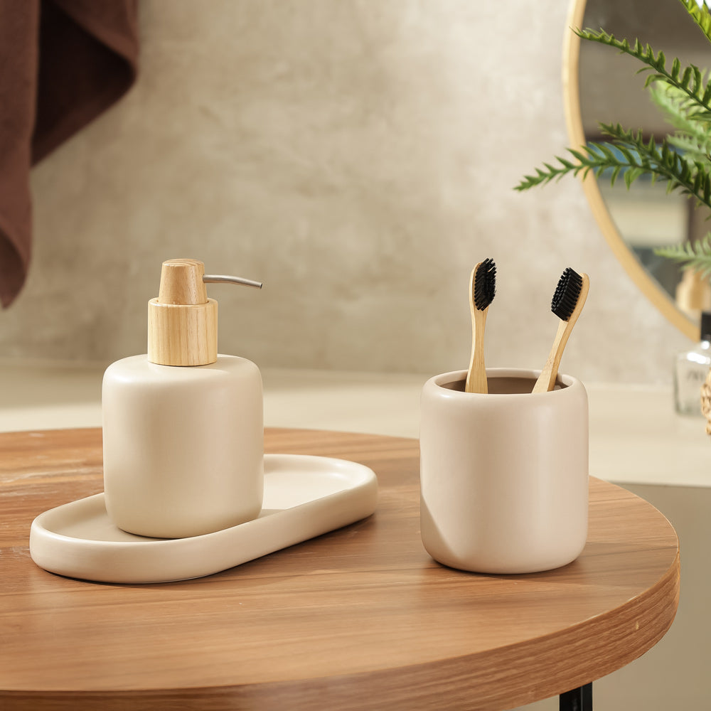 Wren 3-piece Bathroom Set - Linen