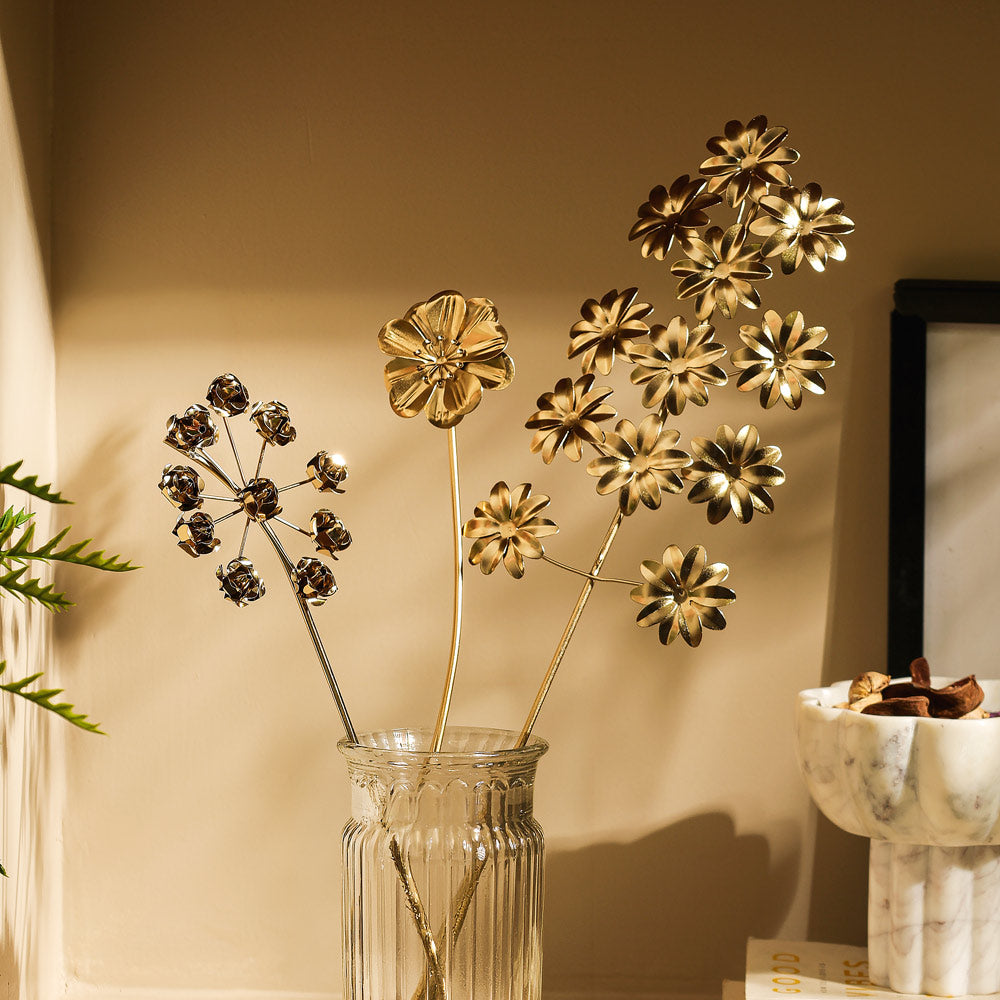 Yarrow Iron Vase Filler Stick - Gold