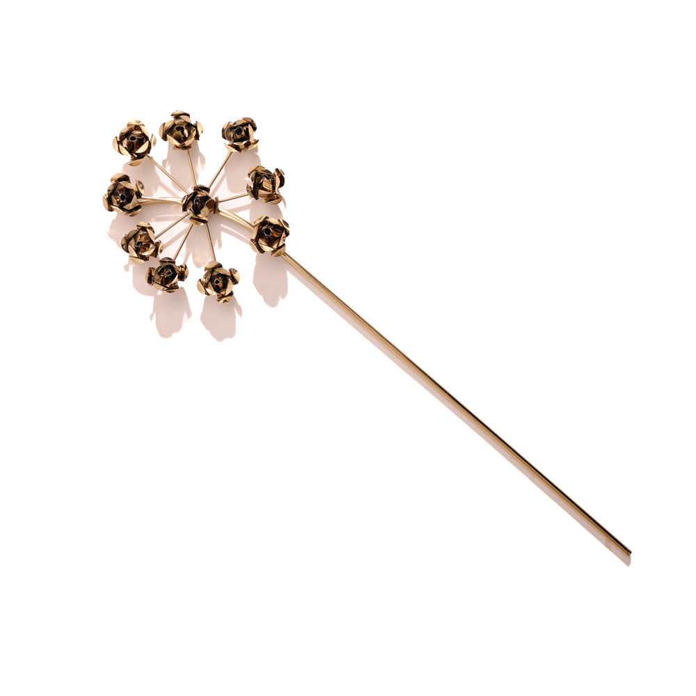 Yarrow Iron Vase Filler Stick - Gold
