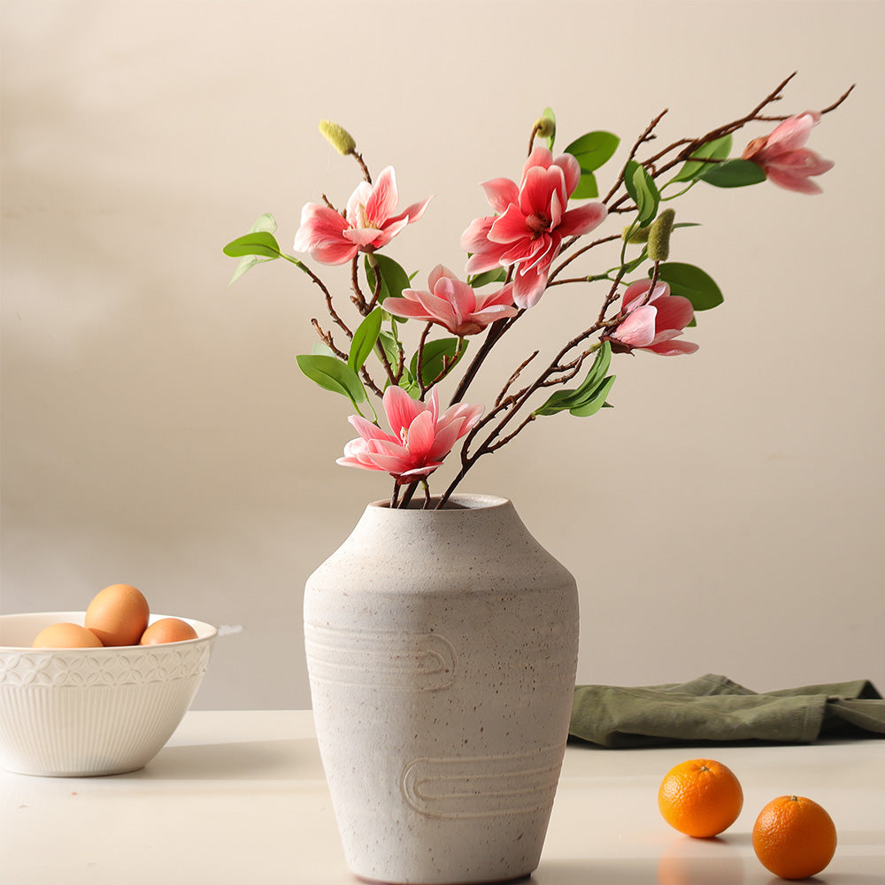 Yulan Magnolia Faux Stem - Dark Pink