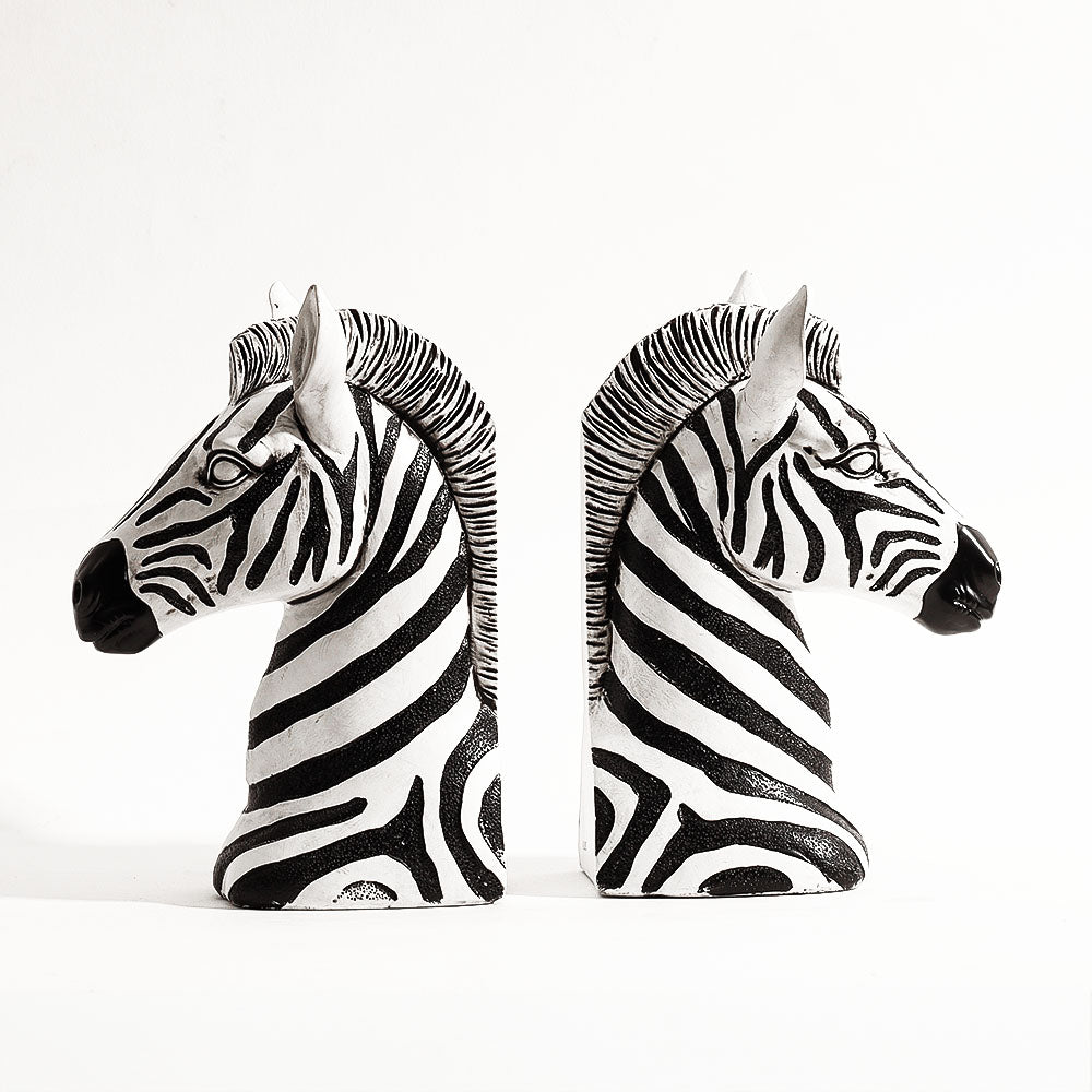 Ray Zebra Bookends, Set of 2