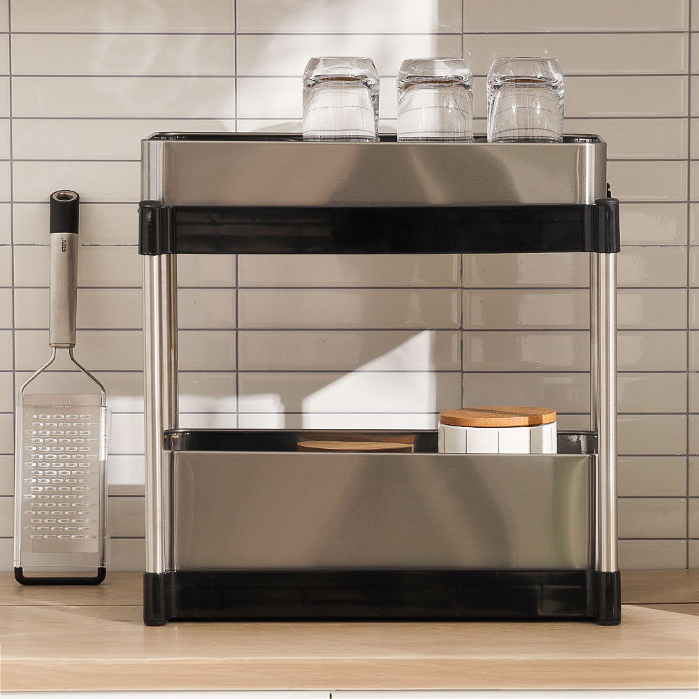 Zeno 2-Tier Sliding Storage Organizer