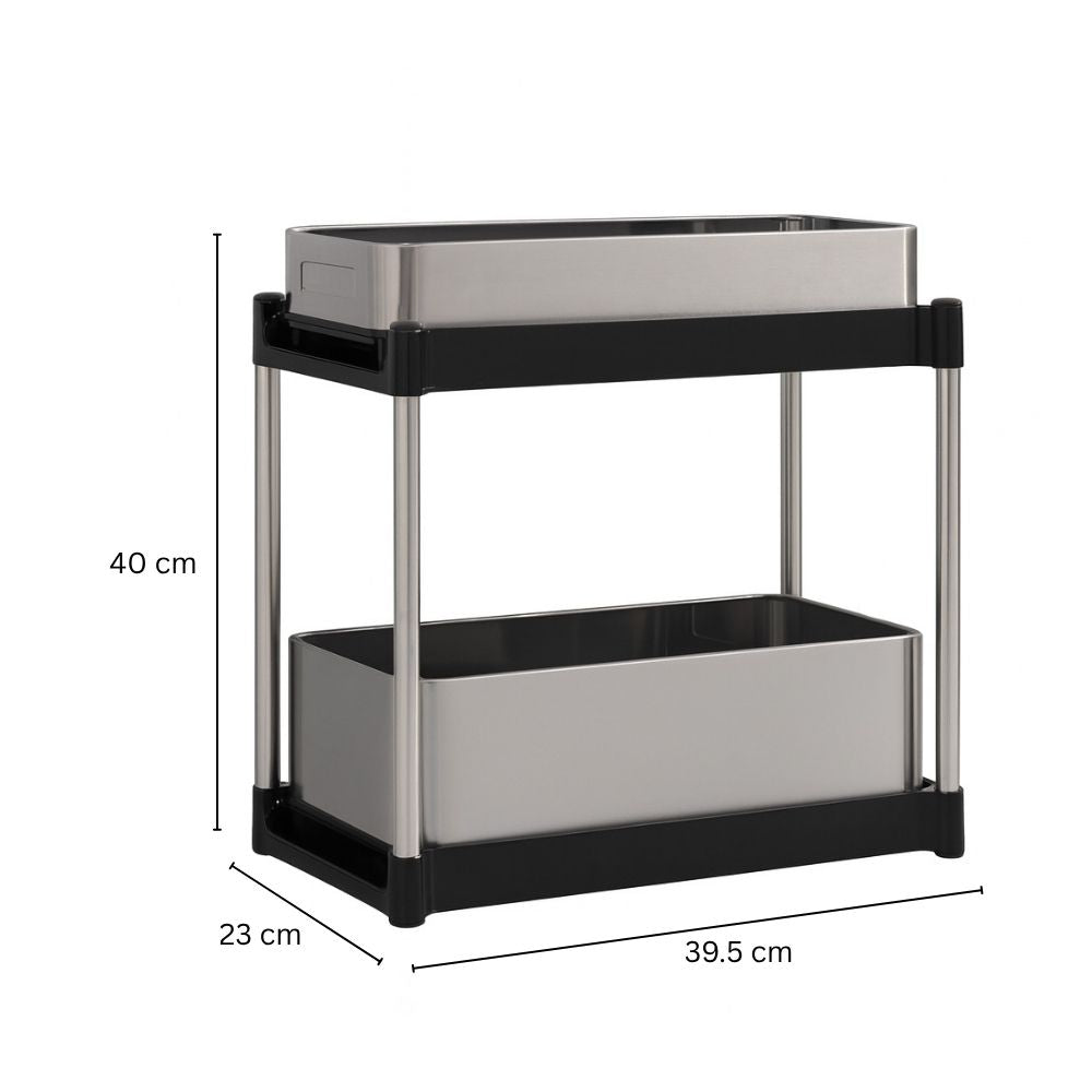 Zeno 2-Tier Sliding Storage Organizer