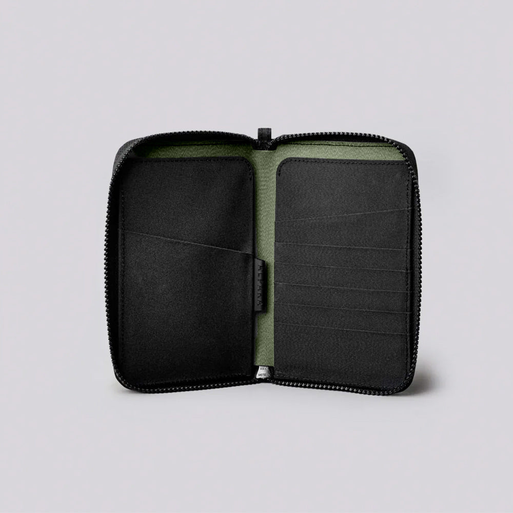 Alpaka Zip Passport Wallet - Axogrid Black
